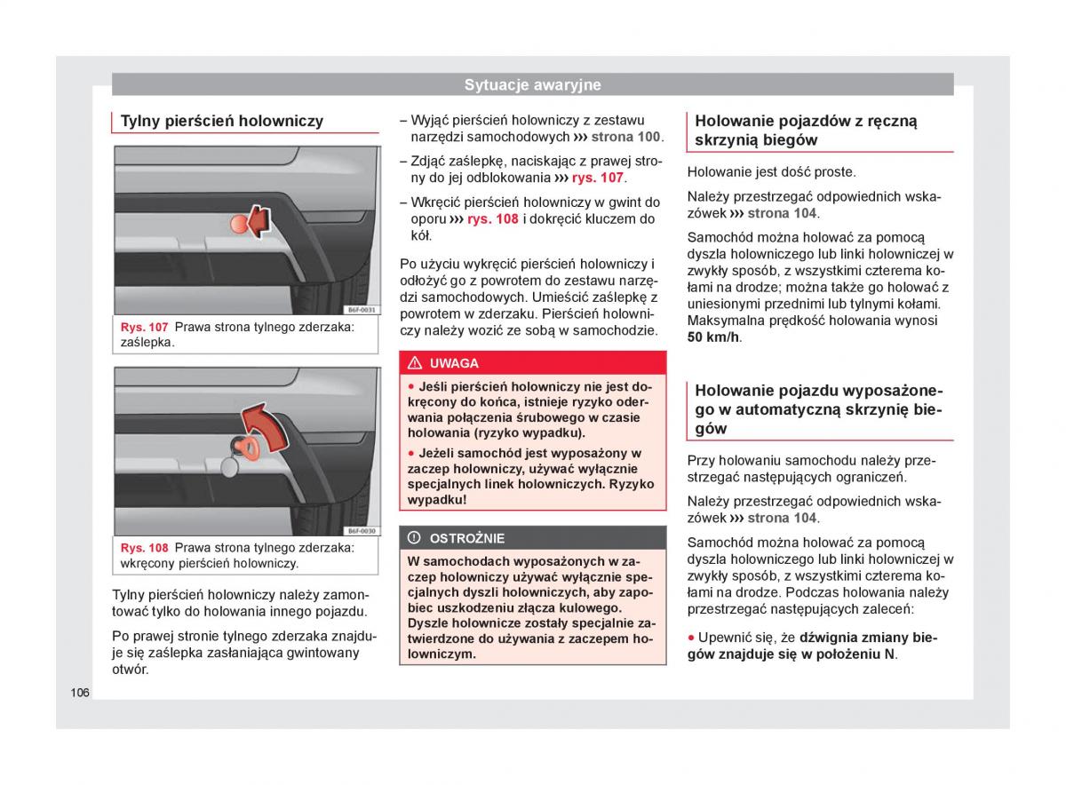 Seat Arona instrukcja obslugi / page 108