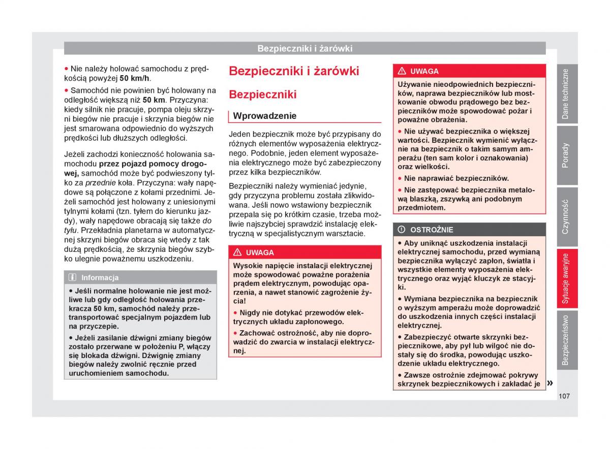 Seat Arona instrukcja obslugi / page 109