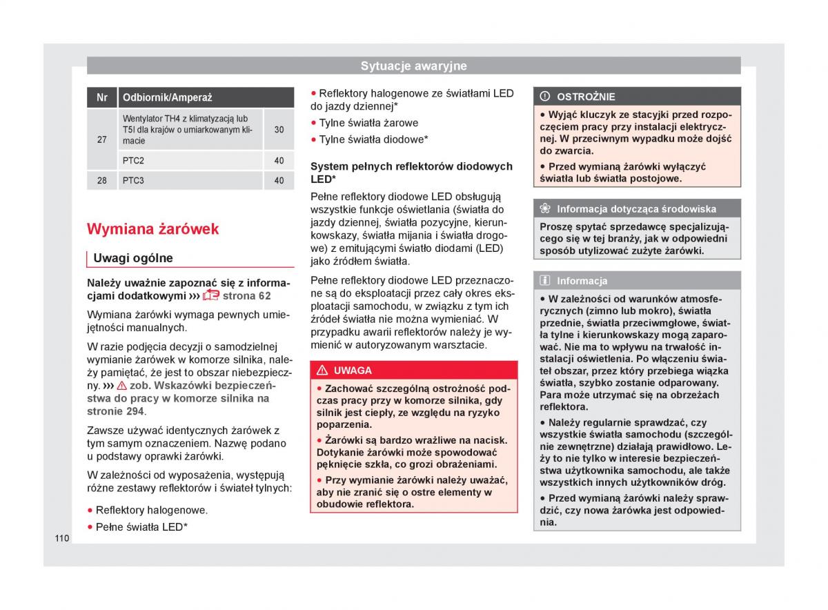 Seat Arona instrukcja obslugi / page 112