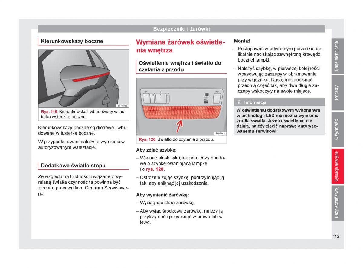 Seat Arona instrukcja obslugi / page 117