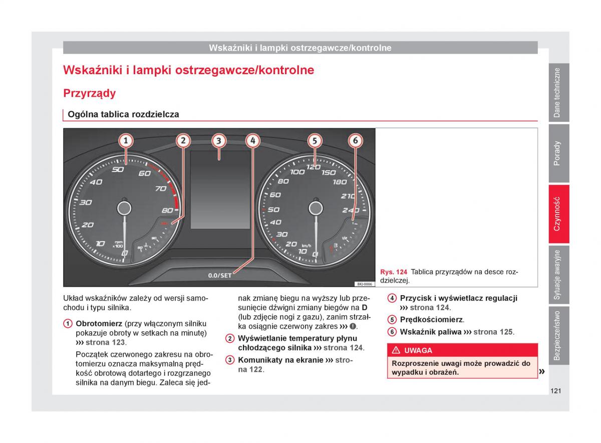 Seat Arona instrukcja obslugi / page 123