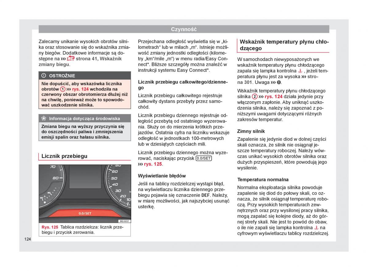 Seat Arona instrukcja obslugi / page 126