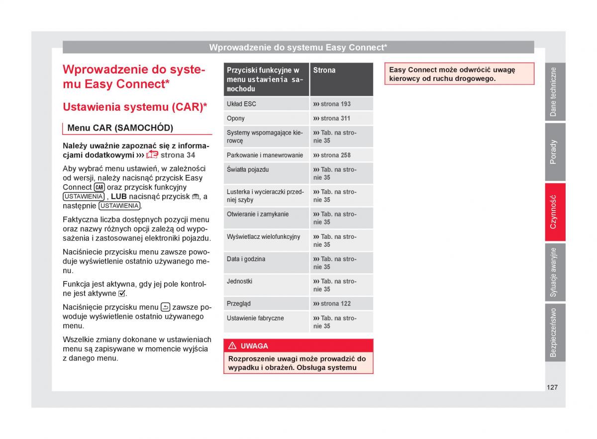 Seat Arona instrukcja obslugi / page 129