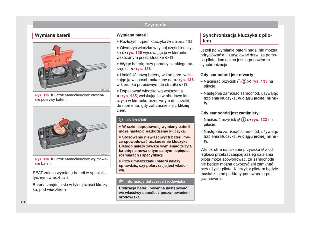 Seat Arona instrukcja obslugi / page 138