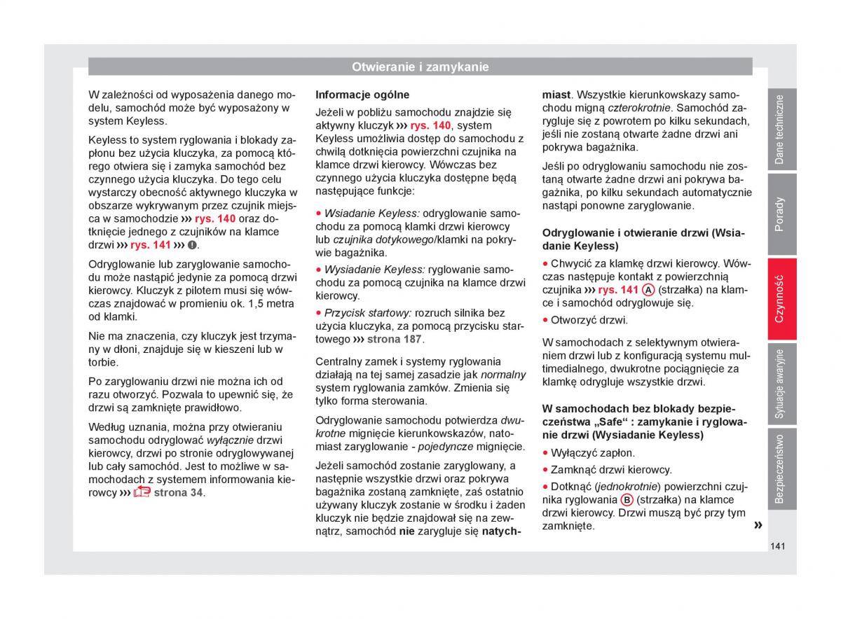 Seat Arona instrukcja obslugi / page 143