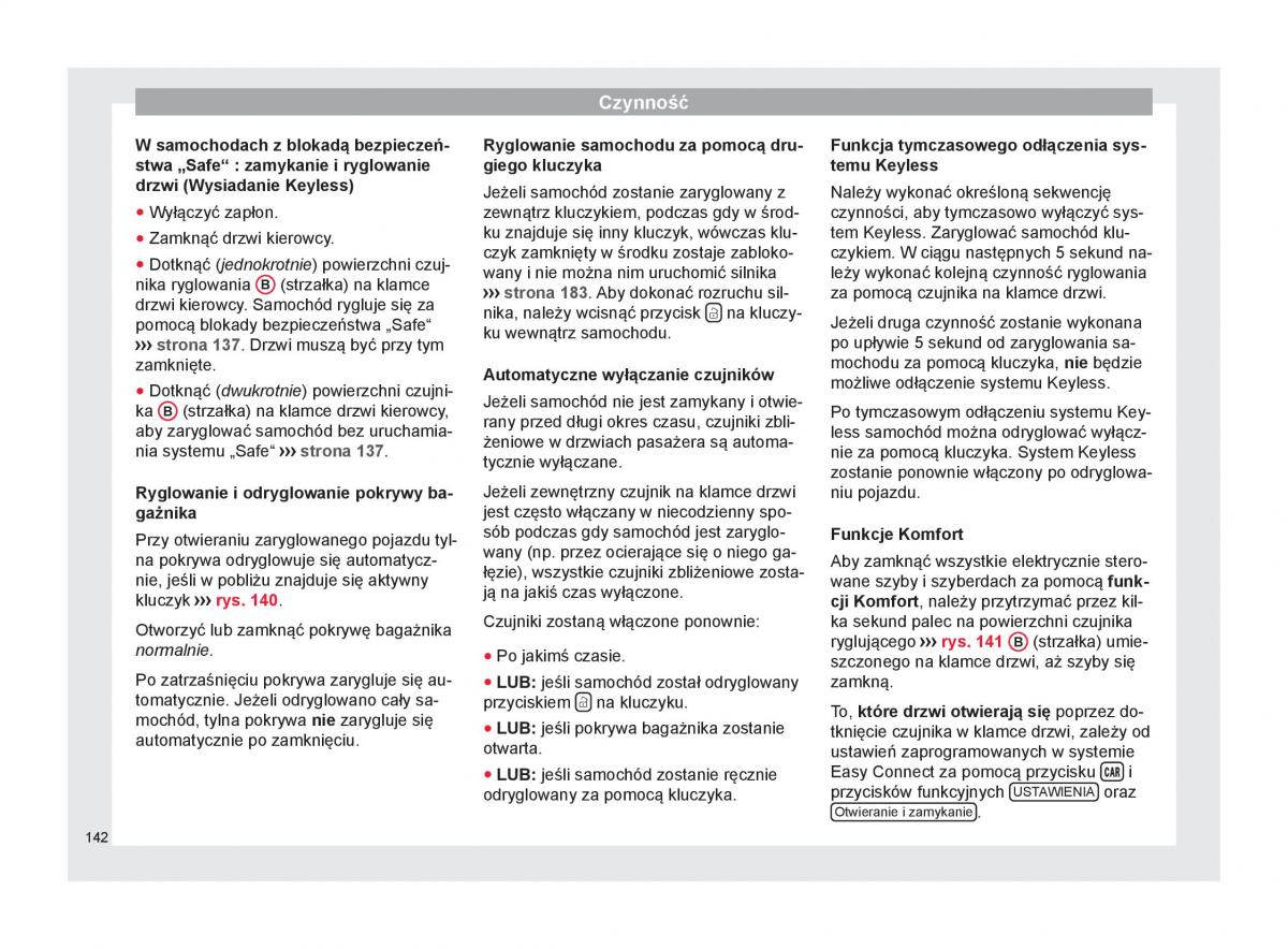 Seat Arona instrukcja obslugi / page 144