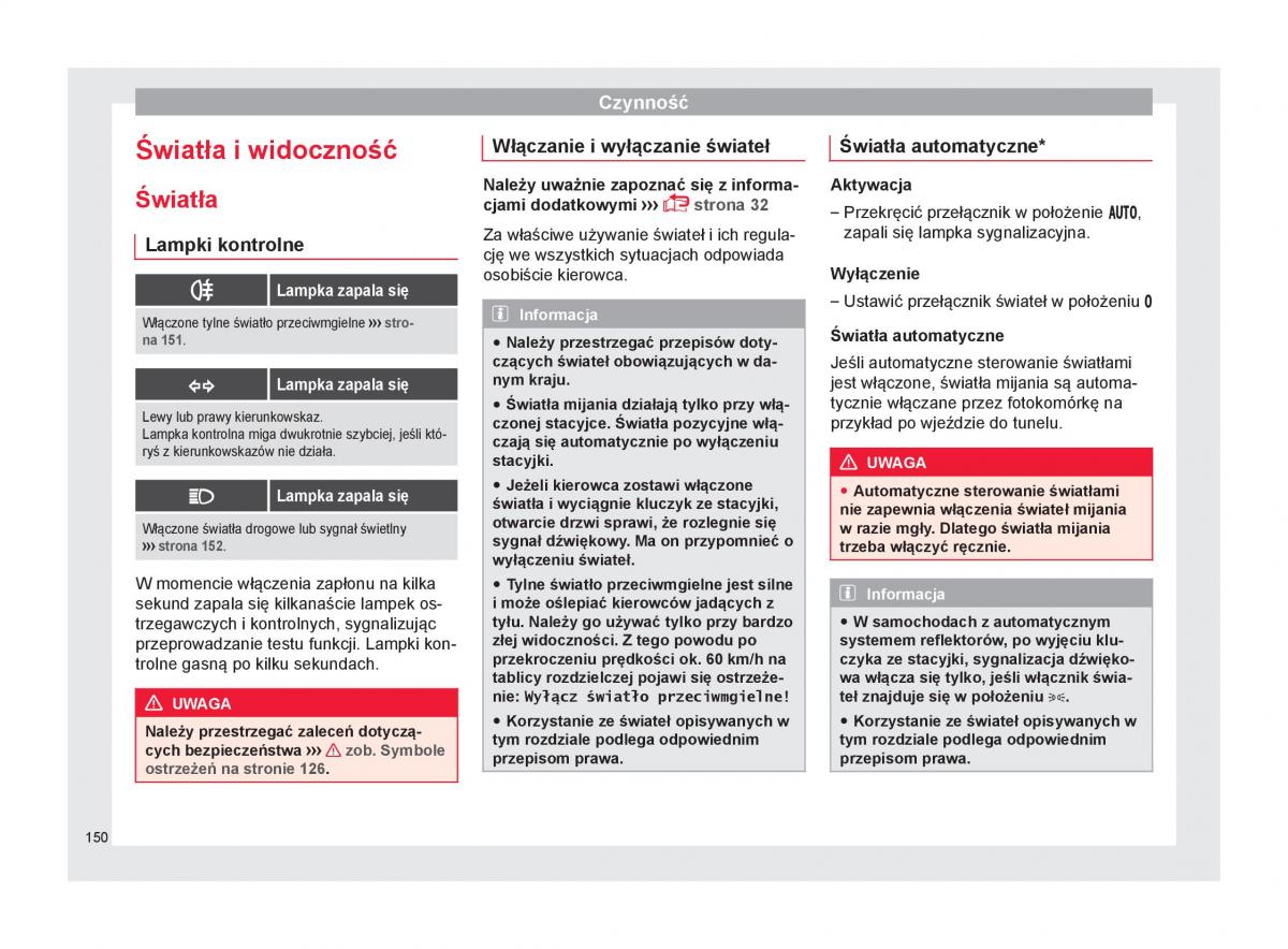 Seat Arona instrukcja obslugi / page 152