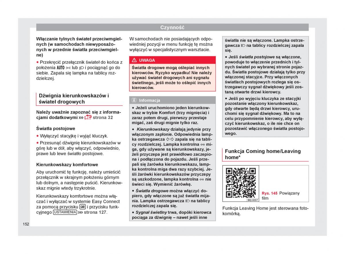 Seat Arona instrukcja obslugi / page 154