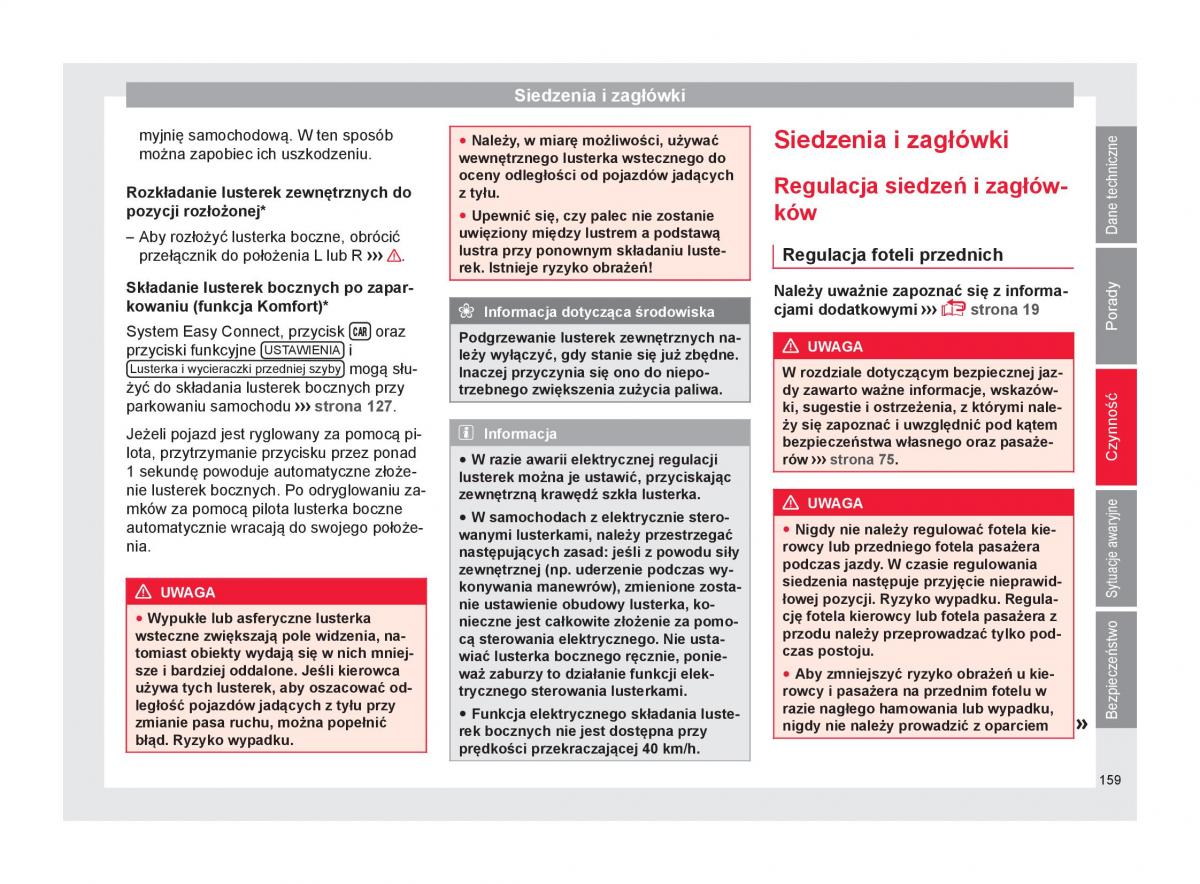 Seat Arona instrukcja obslugi / page 161