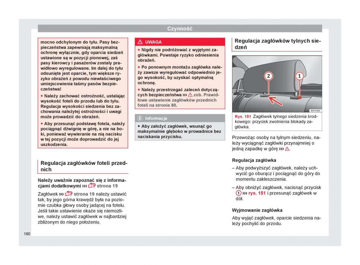 Seat Arona instrukcja obslugi / page 162