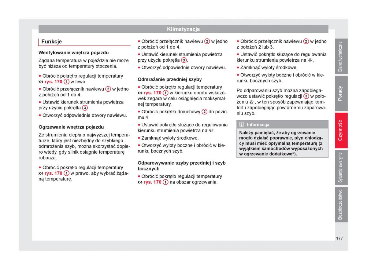 Seat Arona instrukcja obslugi / page 179