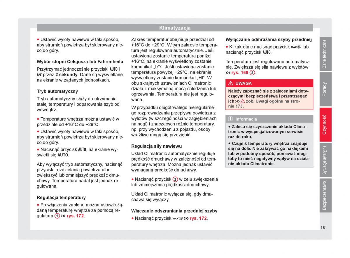 Seat Arona instrukcja obslugi / page 183