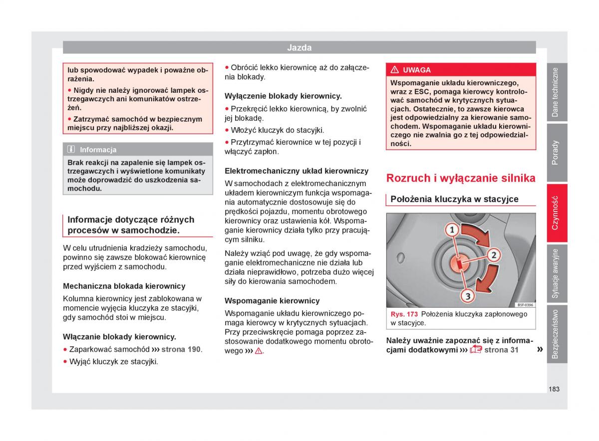 Seat Arona instrukcja obslugi / page 185