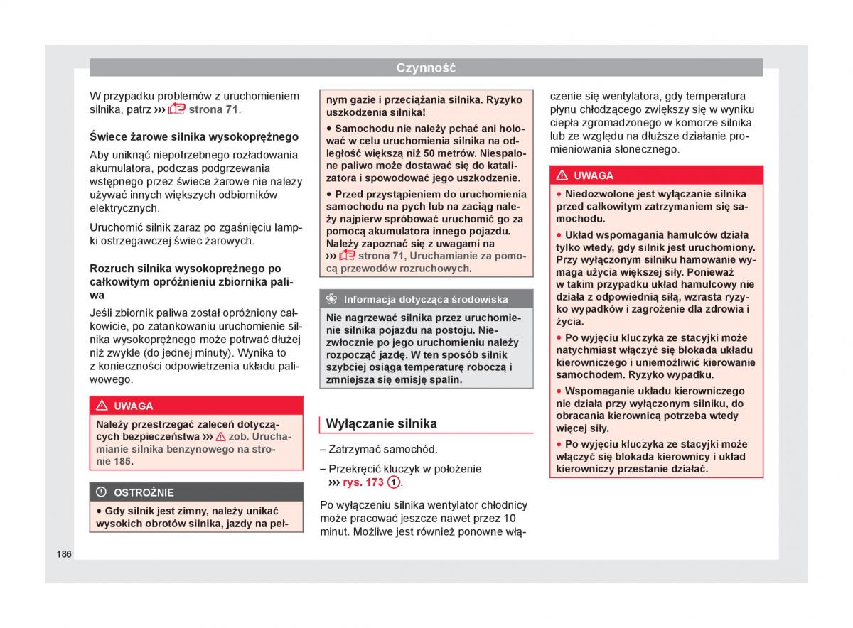 Seat Arona instrukcja obslugi / page 188