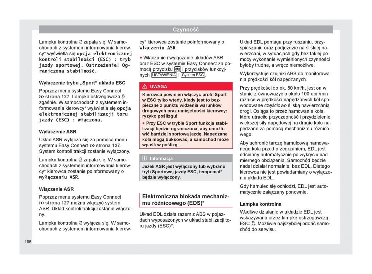 Seat Arona instrukcja obslugi / page 198