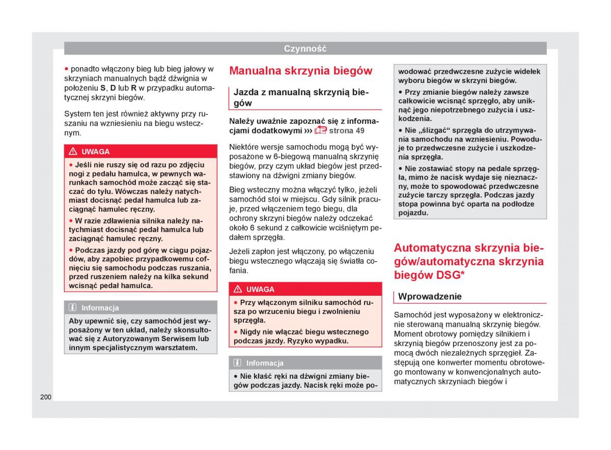 Seat Arona instrukcja obslugi / page 202