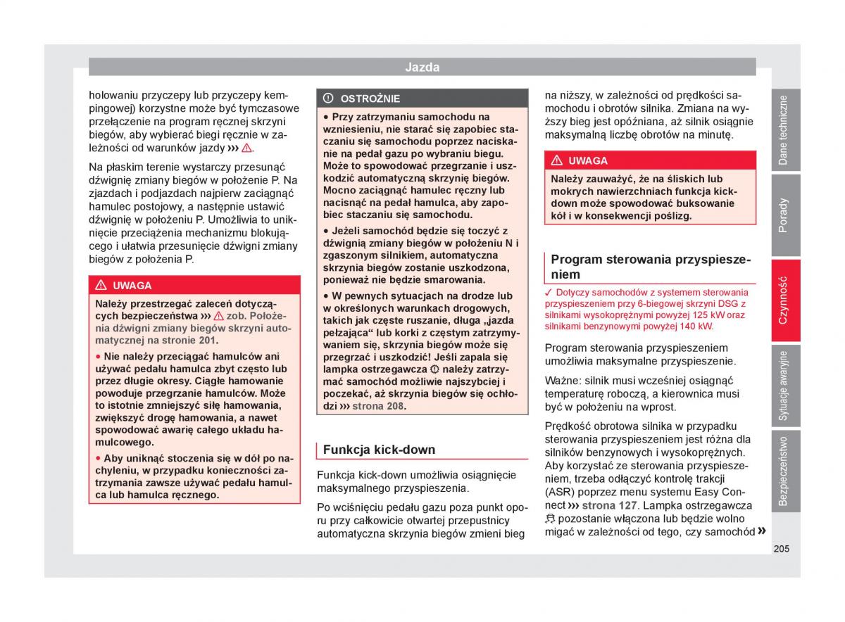 Seat Arona instrukcja obslugi / page 207