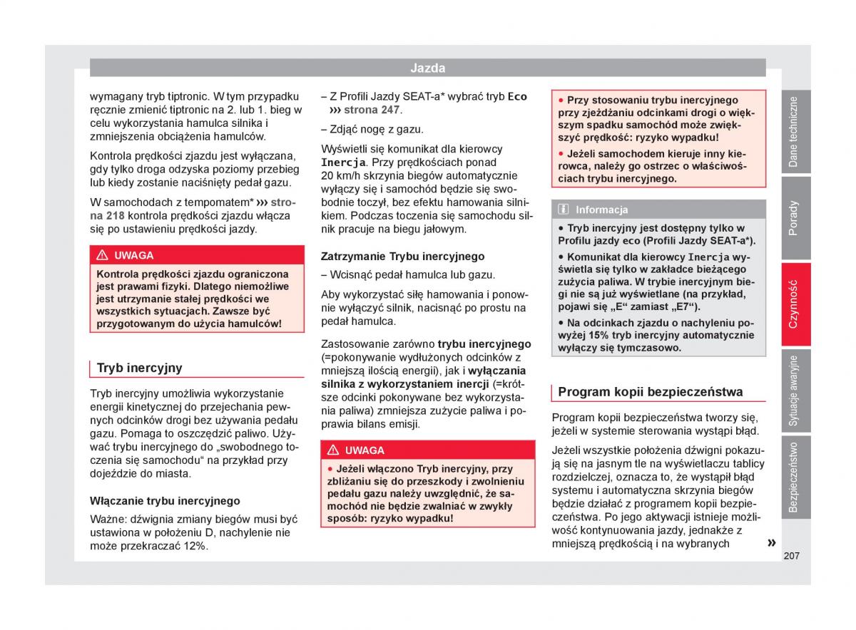 Seat Arona instrukcja obslugi / page 209