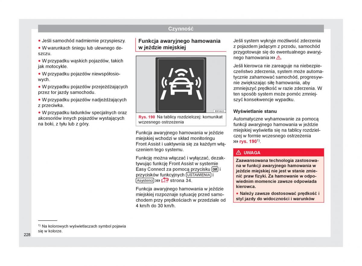 Seat Arona instrukcja obslugi / page 230