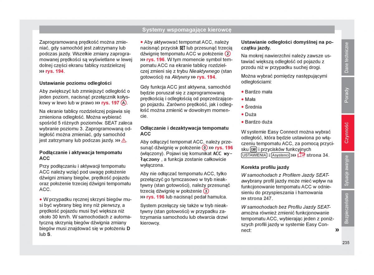 Seat Arona instrukcja obslugi / page 237