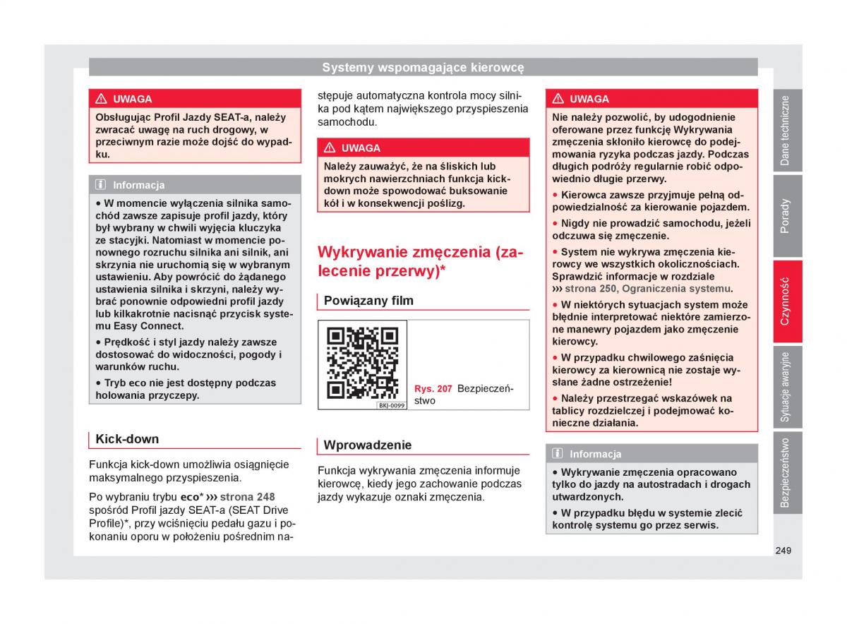 Seat Arona instrukcja obslugi / page 251