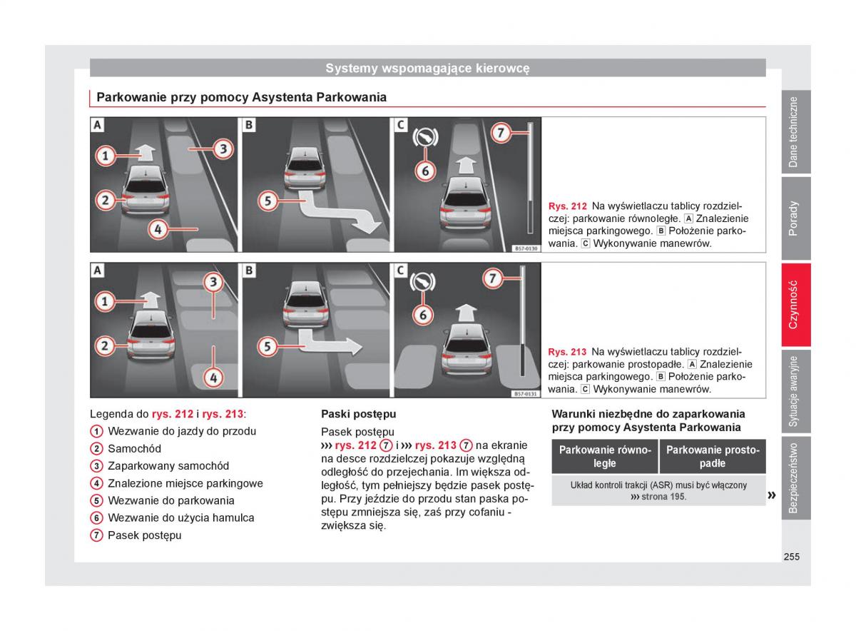 Seat Arona instrukcja obslugi / page 257