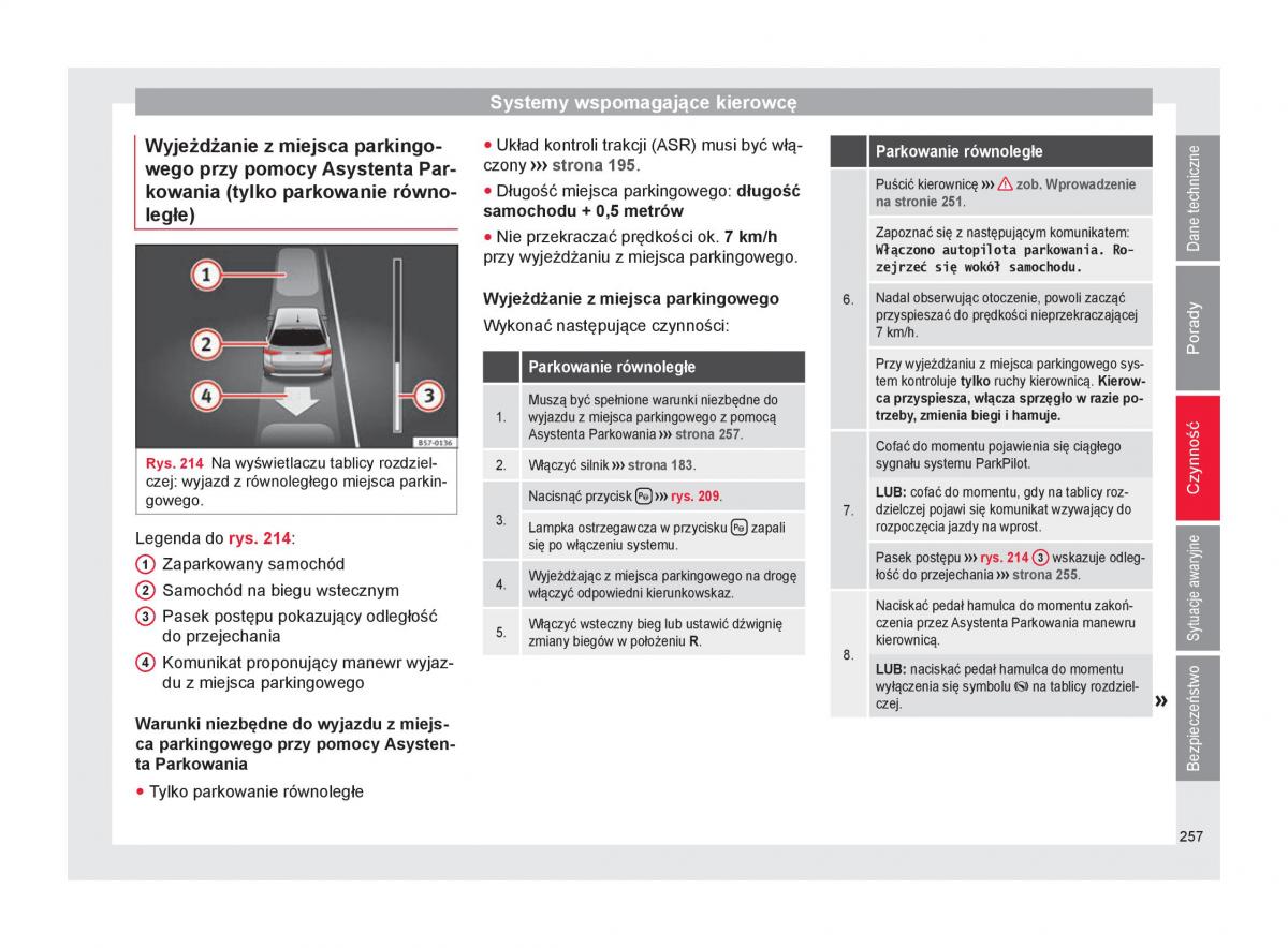 Seat Arona instrukcja obslugi / page 259