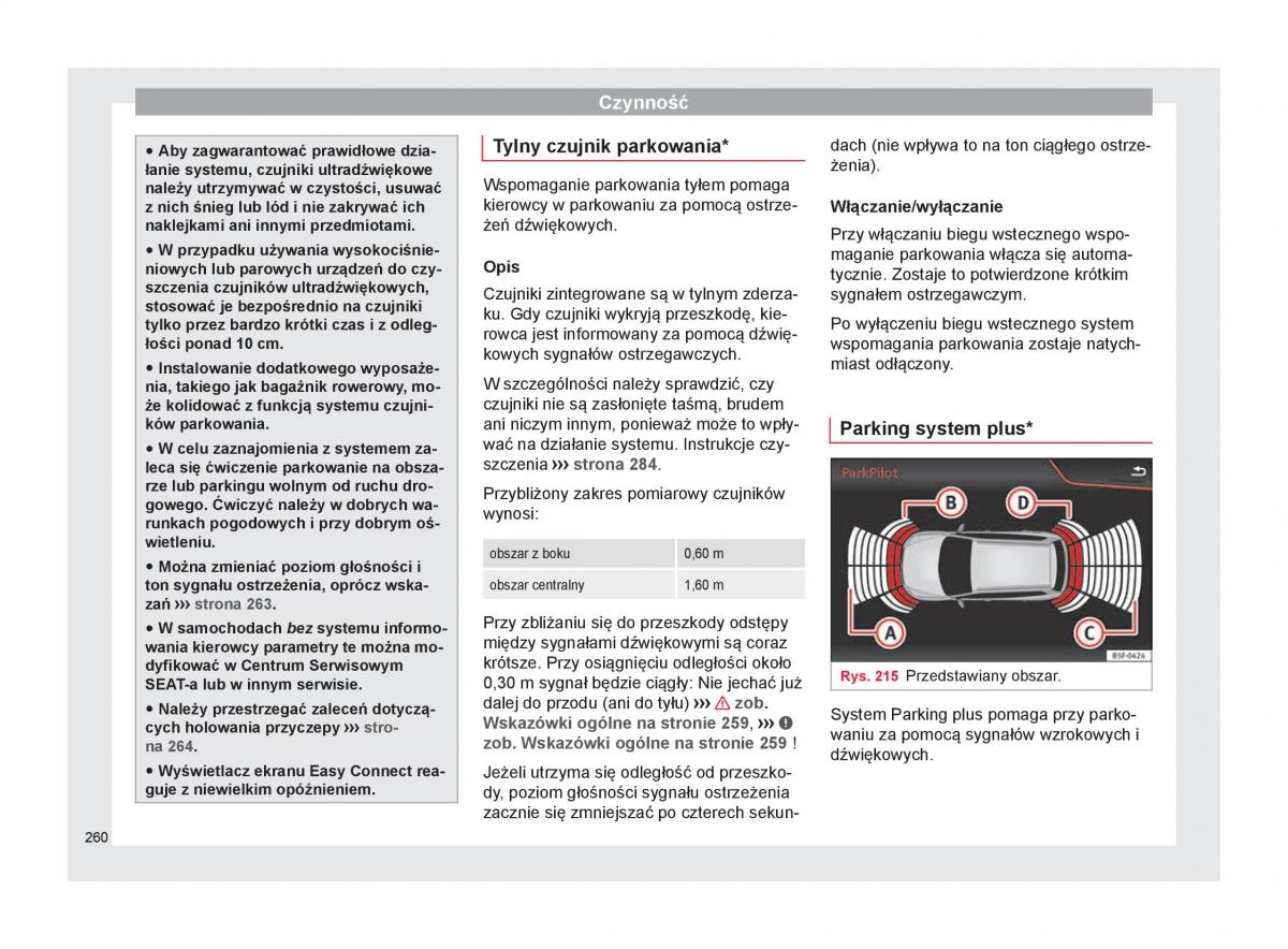 Seat Arona instrukcja obslugi / page 262