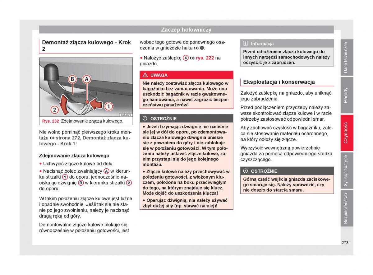 Seat Arona instrukcja obslugi / page 275