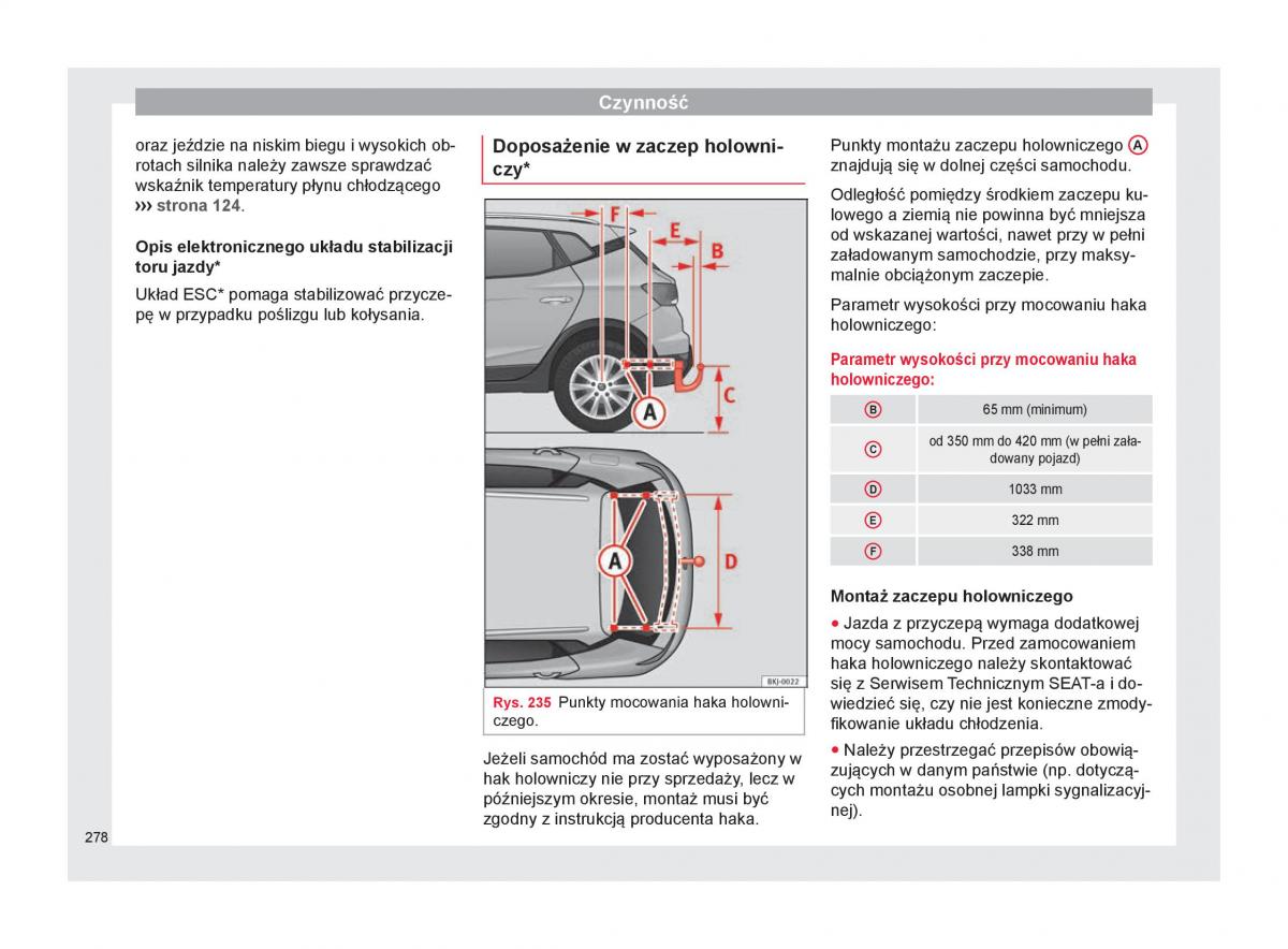 Seat Arona instrukcja obslugi / page 280