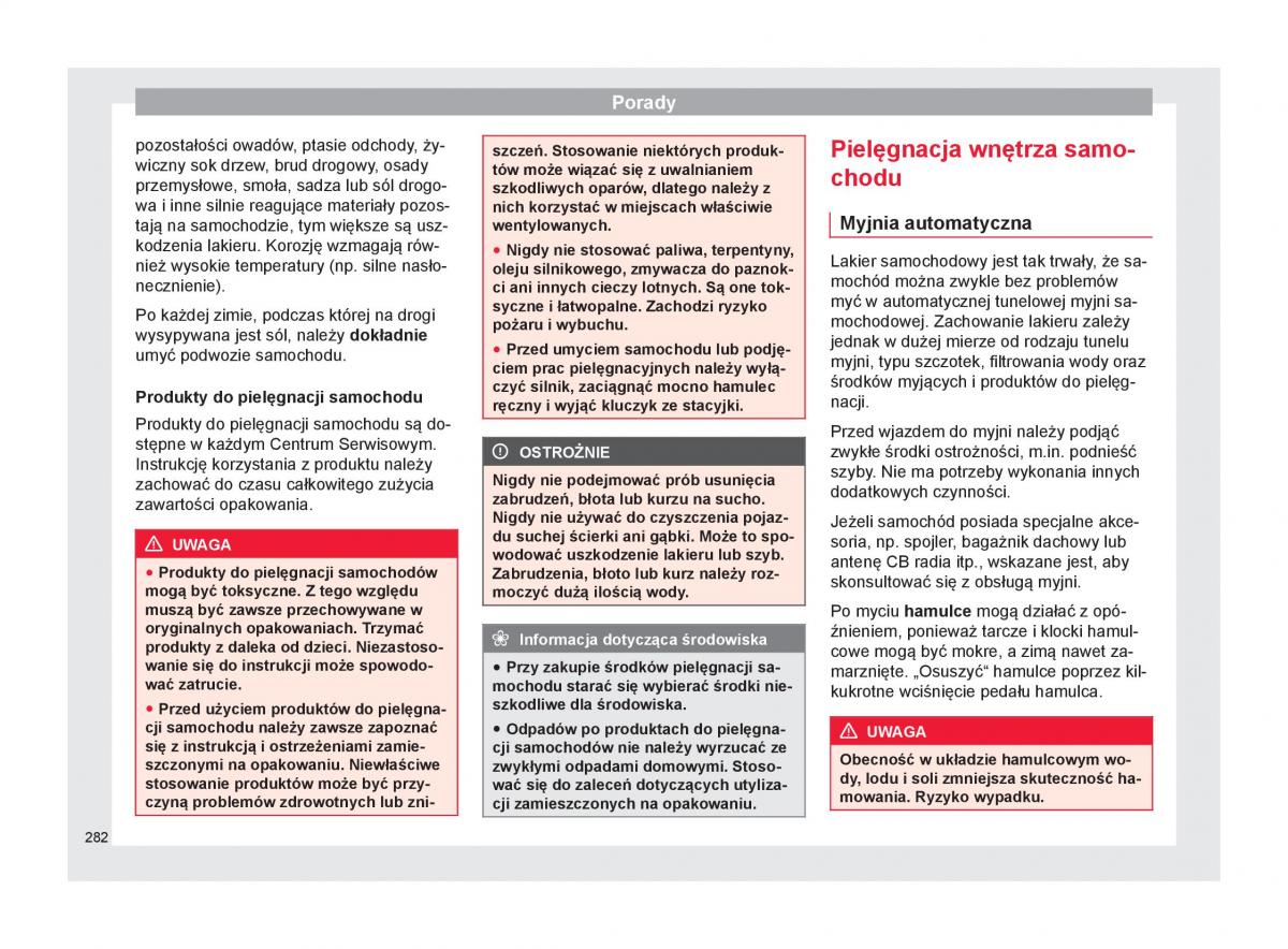 Seat Arona instrukcja obslugi / page 284