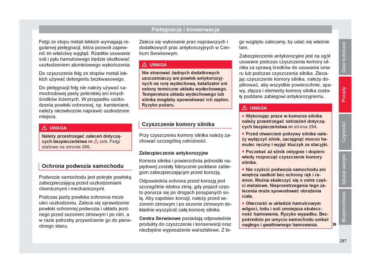 Seat Arona instrukcja obslugi / page 289