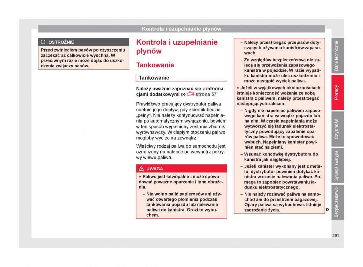 Seat Arona instrukcja obslugi / page 293