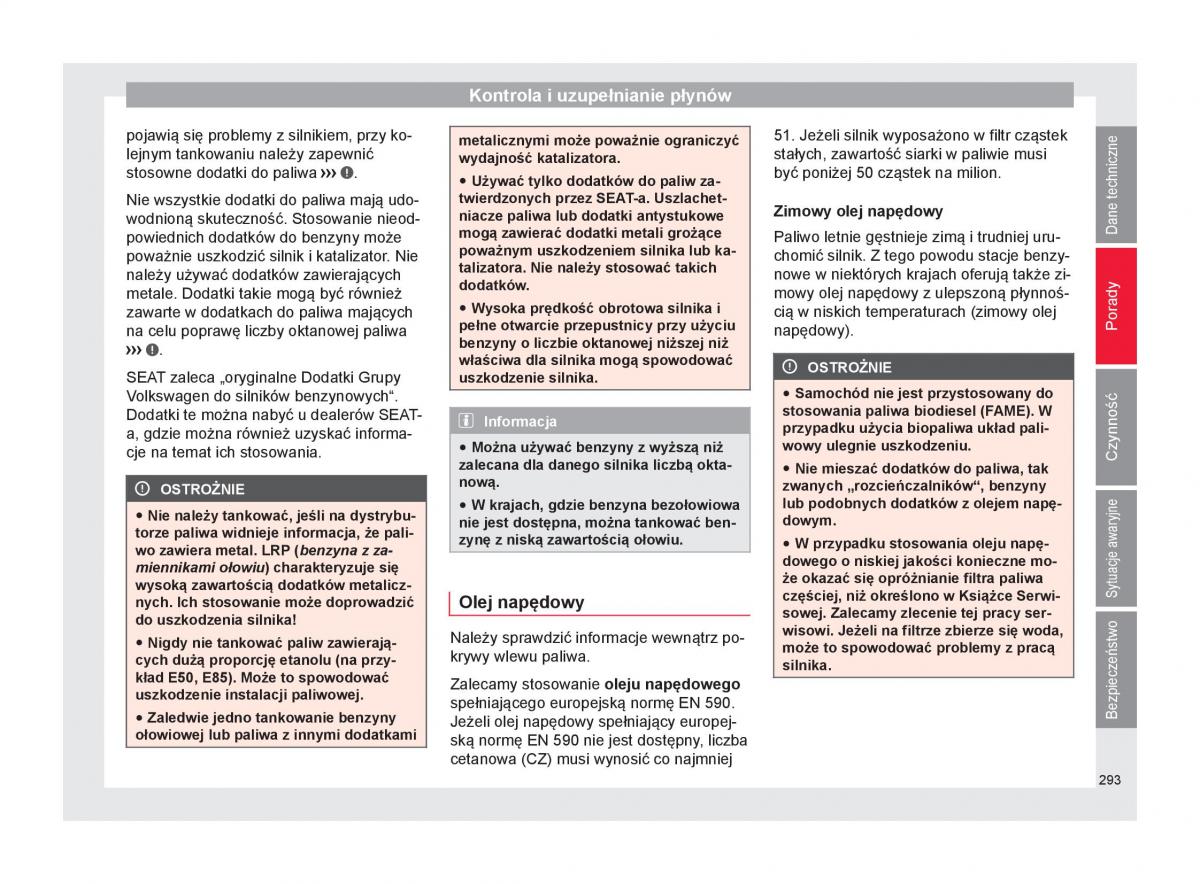 Seat Arona instrukcja obslugi / page 295