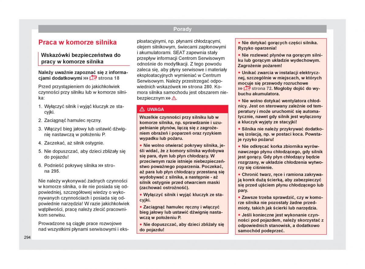 Seat Arona instrukcja obslugi / page 296