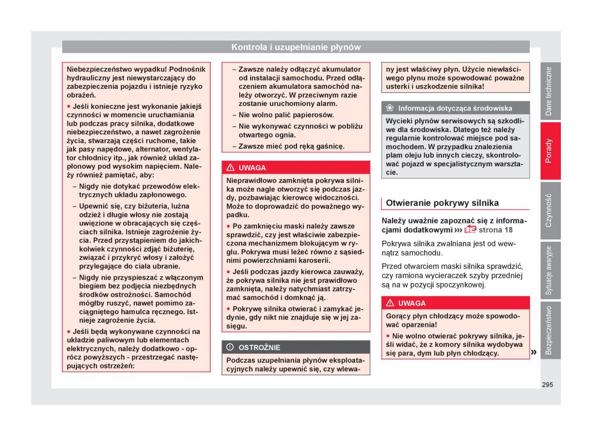 Seat Arona instrukcja obslugi / page 297