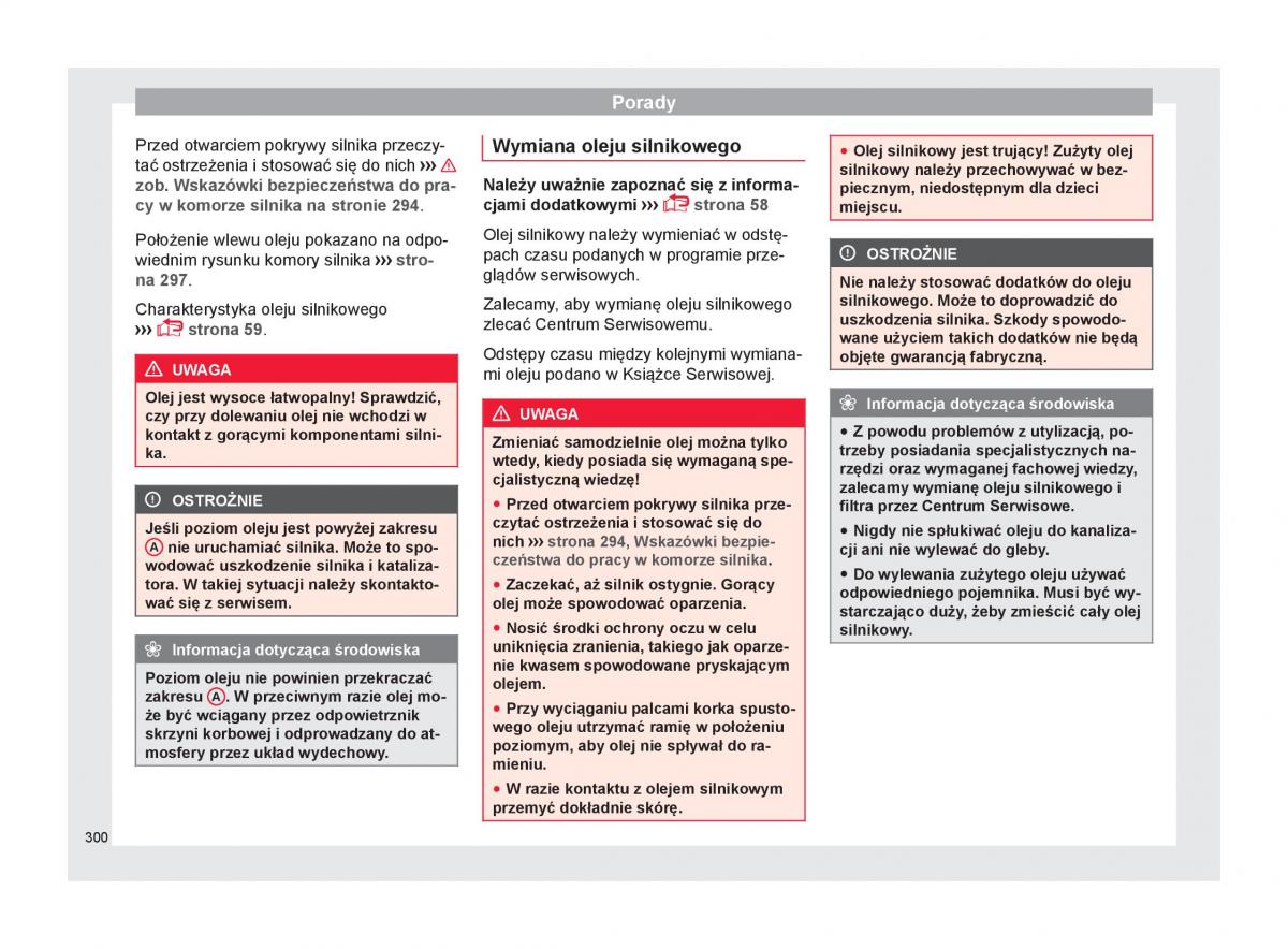 Seat Arona instrukcja obslugi / page 302