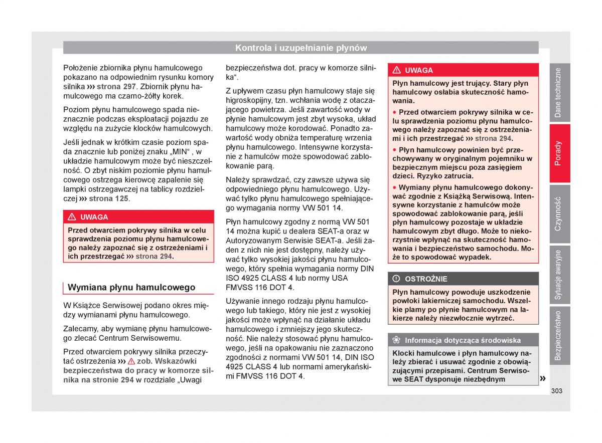 Seat Arona instrukcja obslugi / page 305