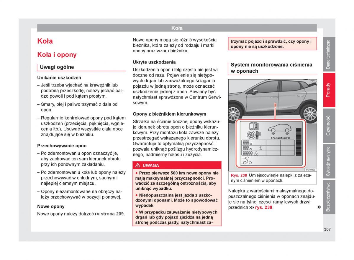 Seat Arona instrukcja obslugi / page 309