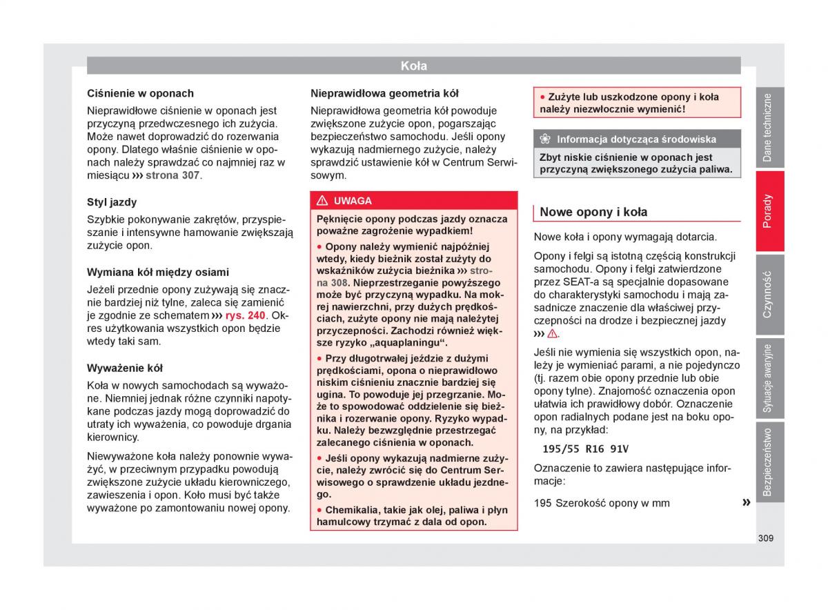 Seat Arona instrukcja obslugi / page 311