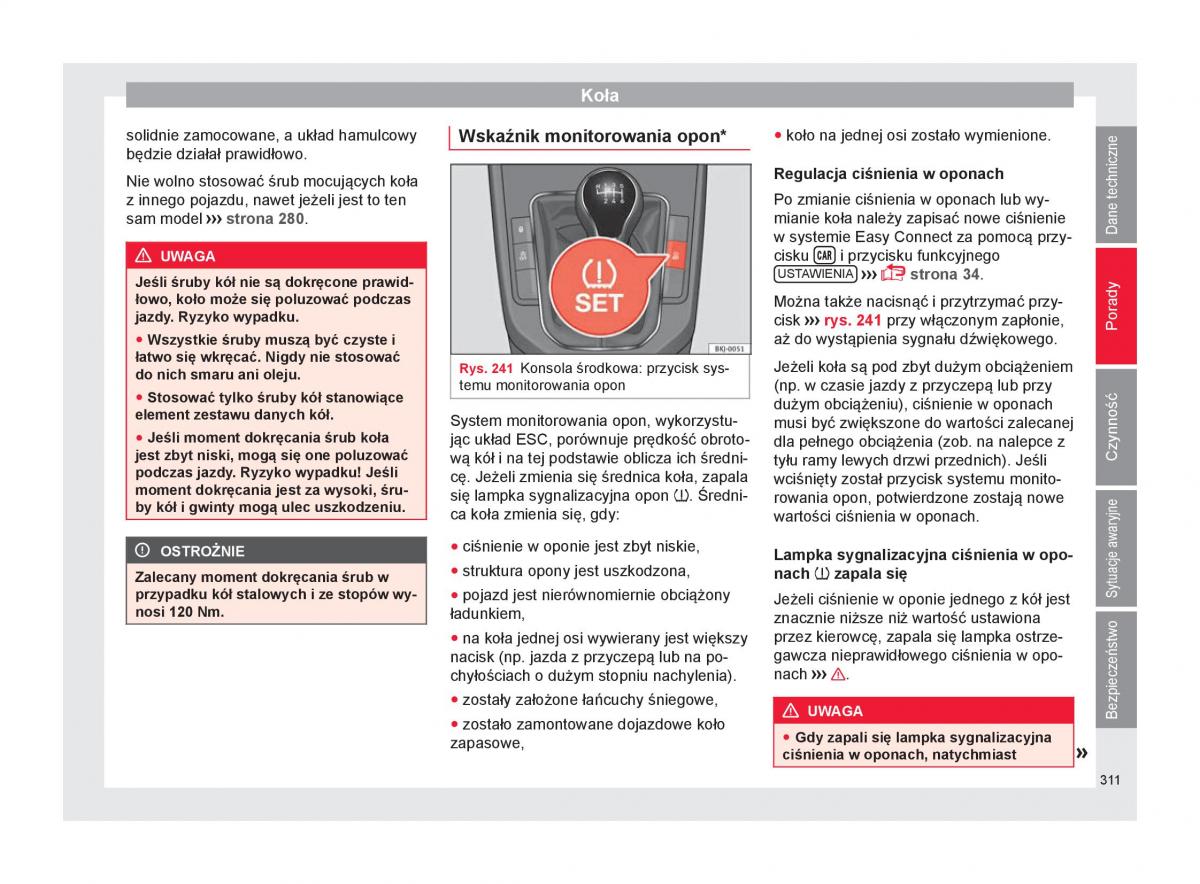 Seat Arona instrukcja obslugi / page 313