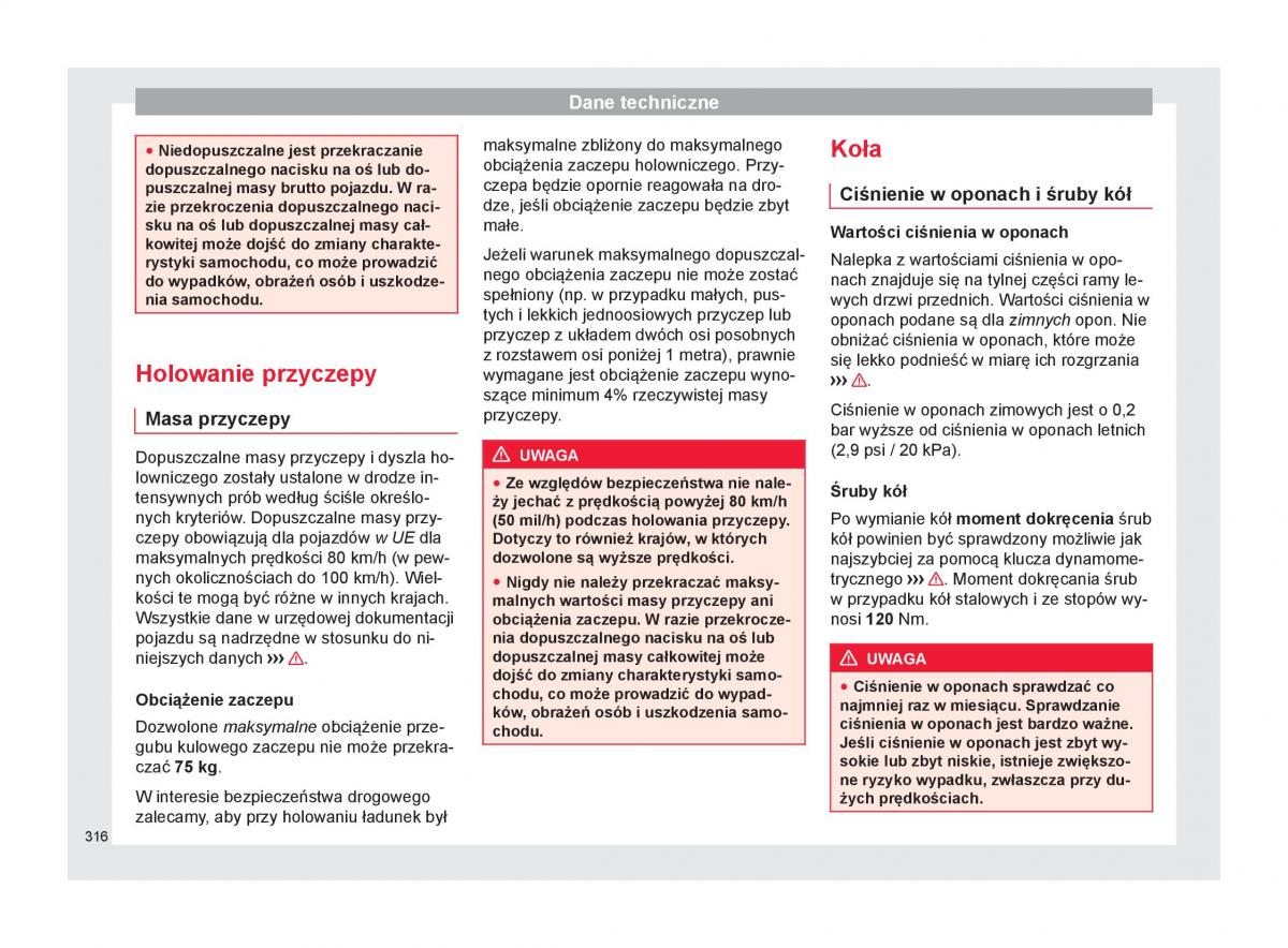 Seat Arona instrukcja obslugi / page 318