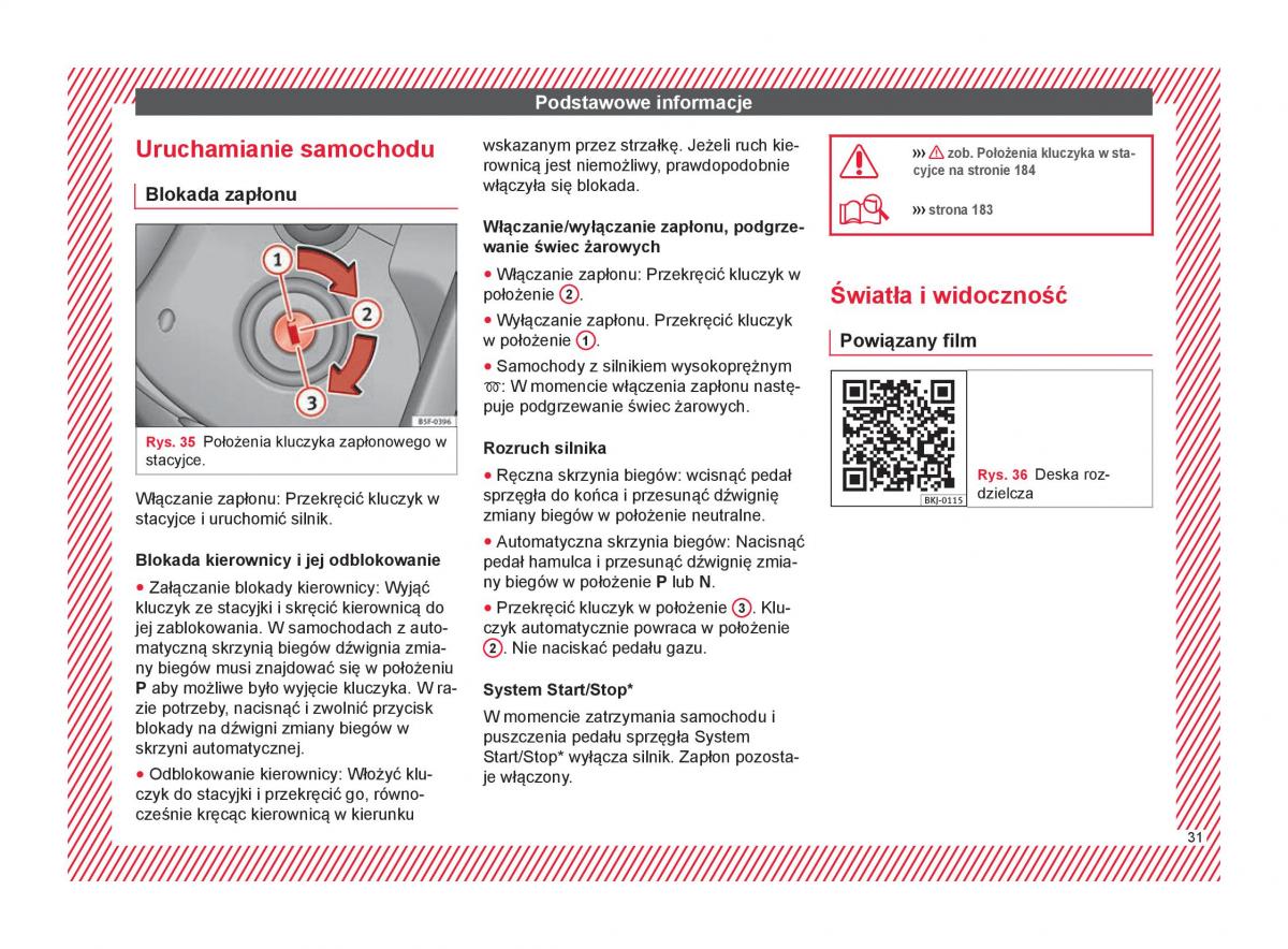 Seat Arona instrukcja obslugi / page 33