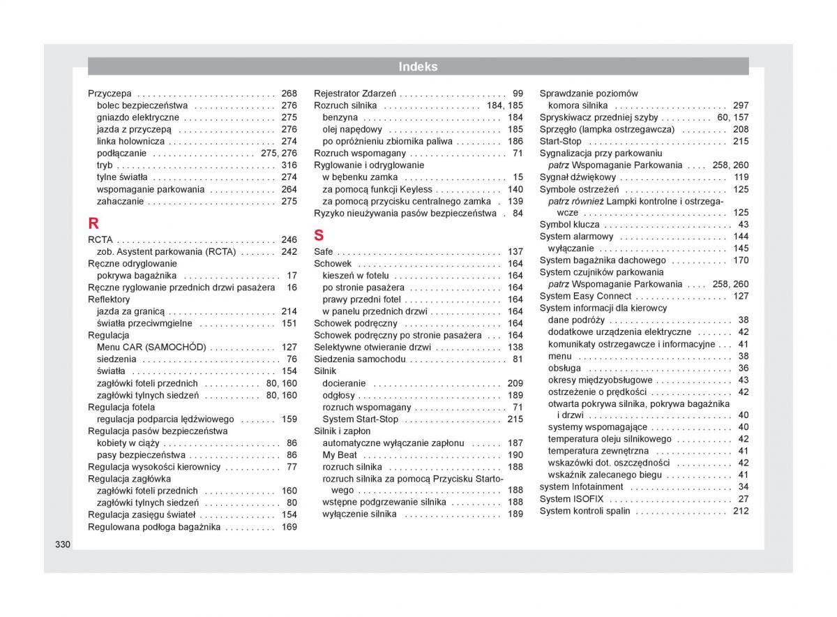 Seat Arona instrukcja obslugi / page 332