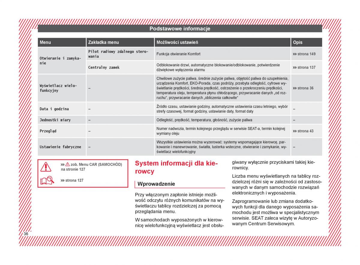 Seat Arona instrukcja obslugi / page 38