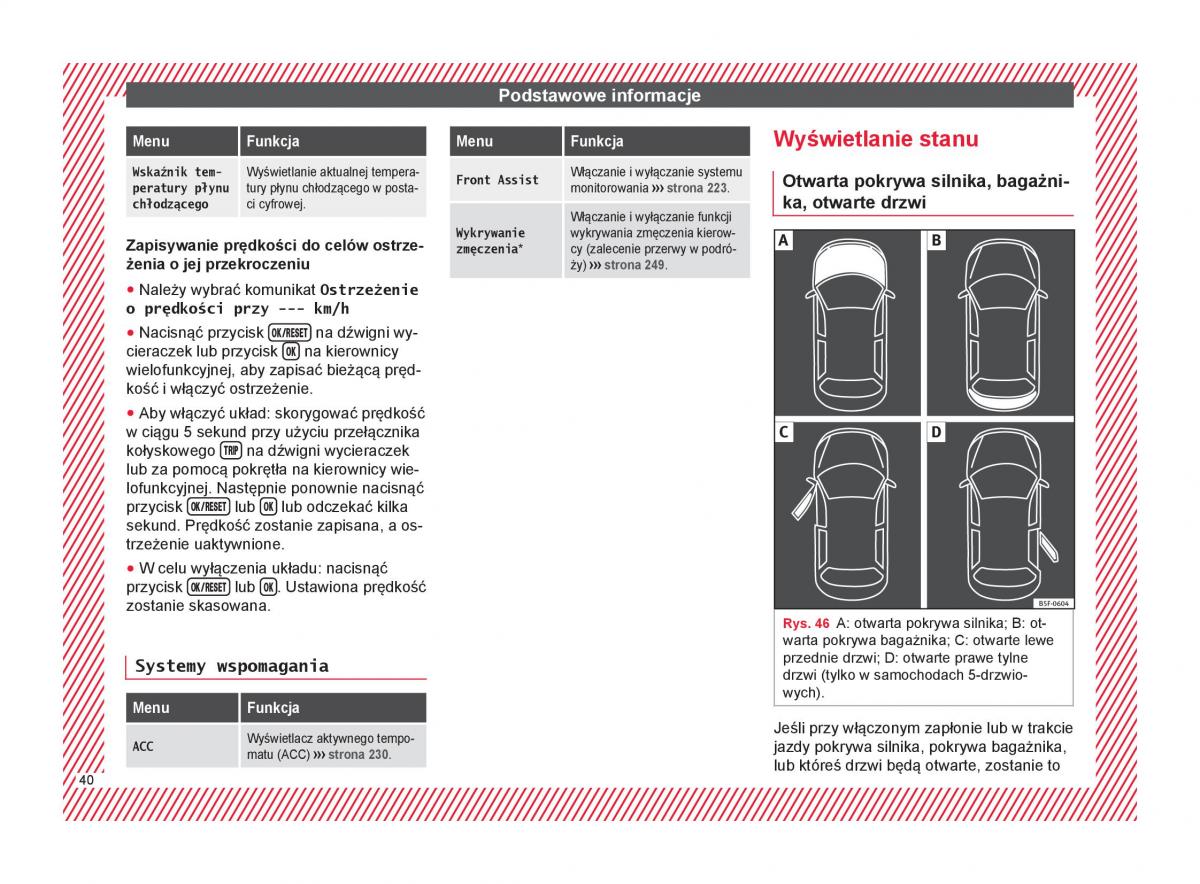 Seat Arona instrukcja obslugi / page 42