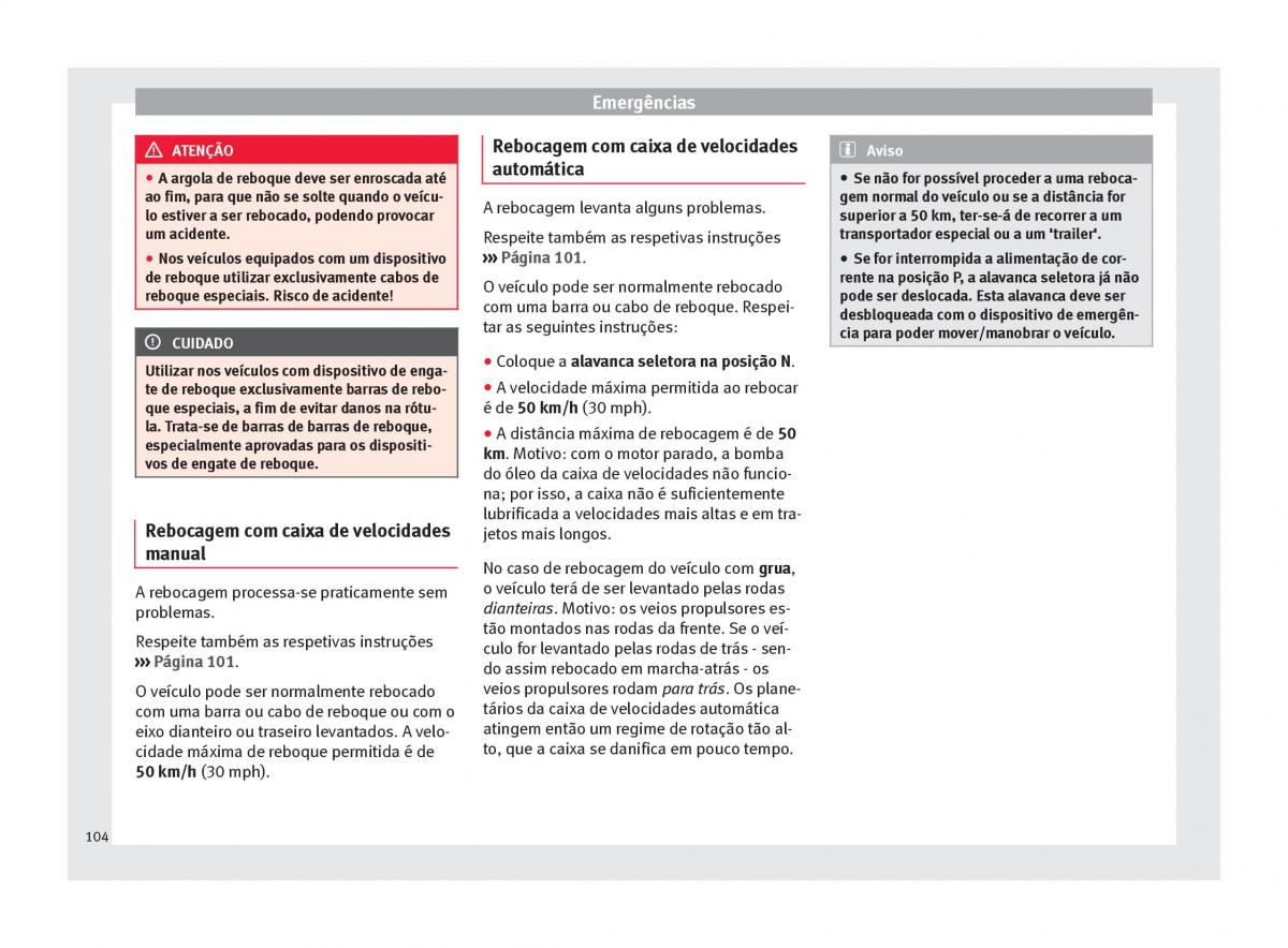 Seat Arona manual del propietario / page 106