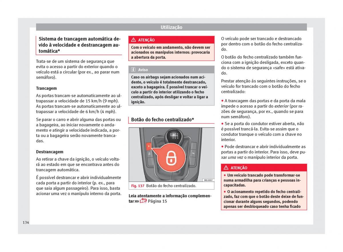 Seat Arona manual del propietario / page 136