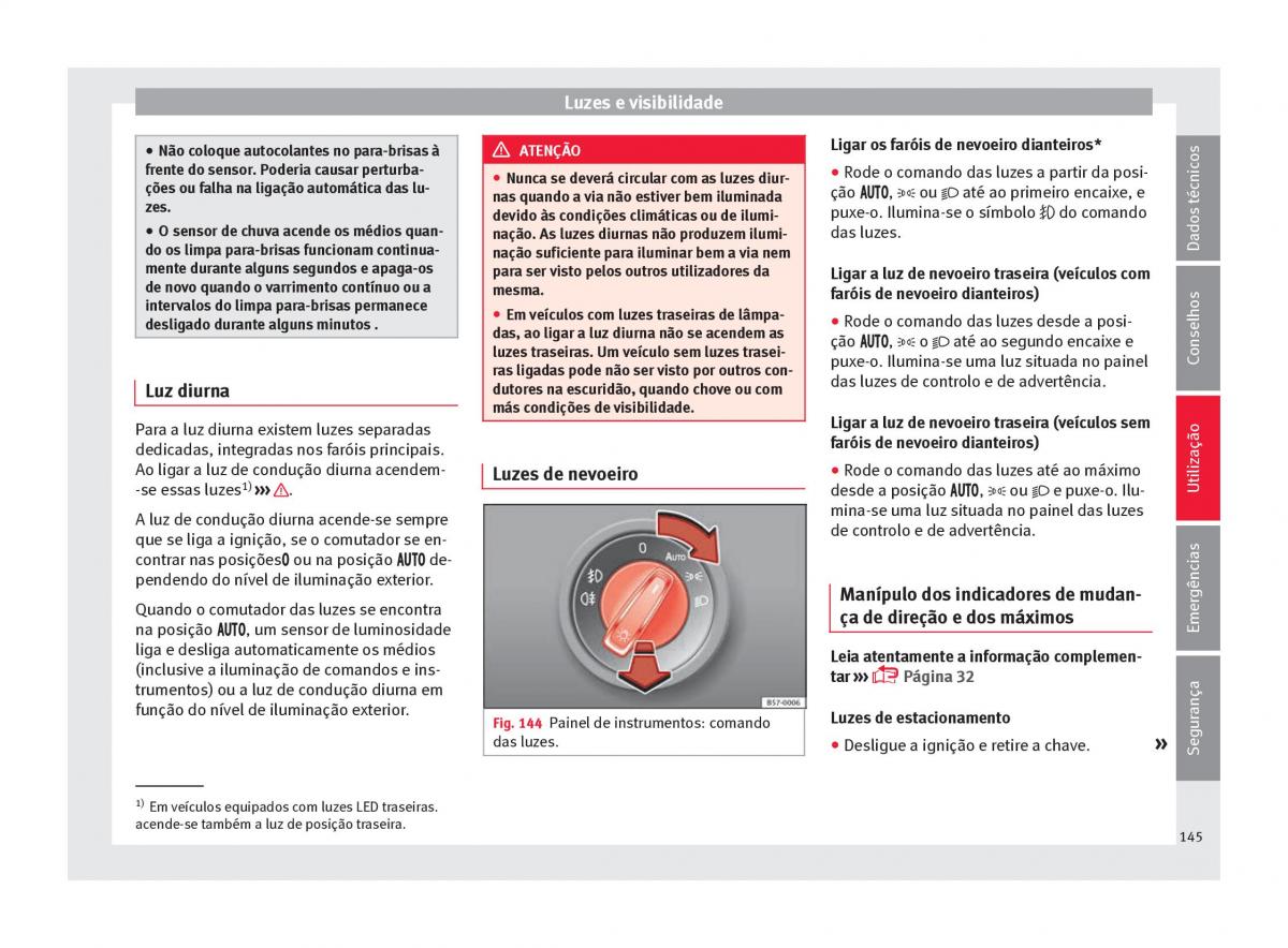 Seat Arona manual del propietario / page 147