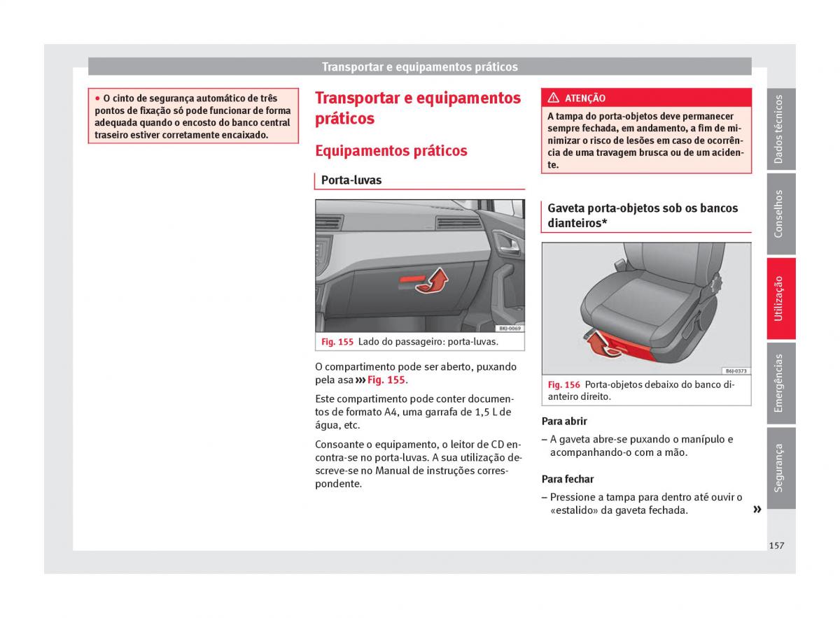 Seat Arona manual del propietario / page 159